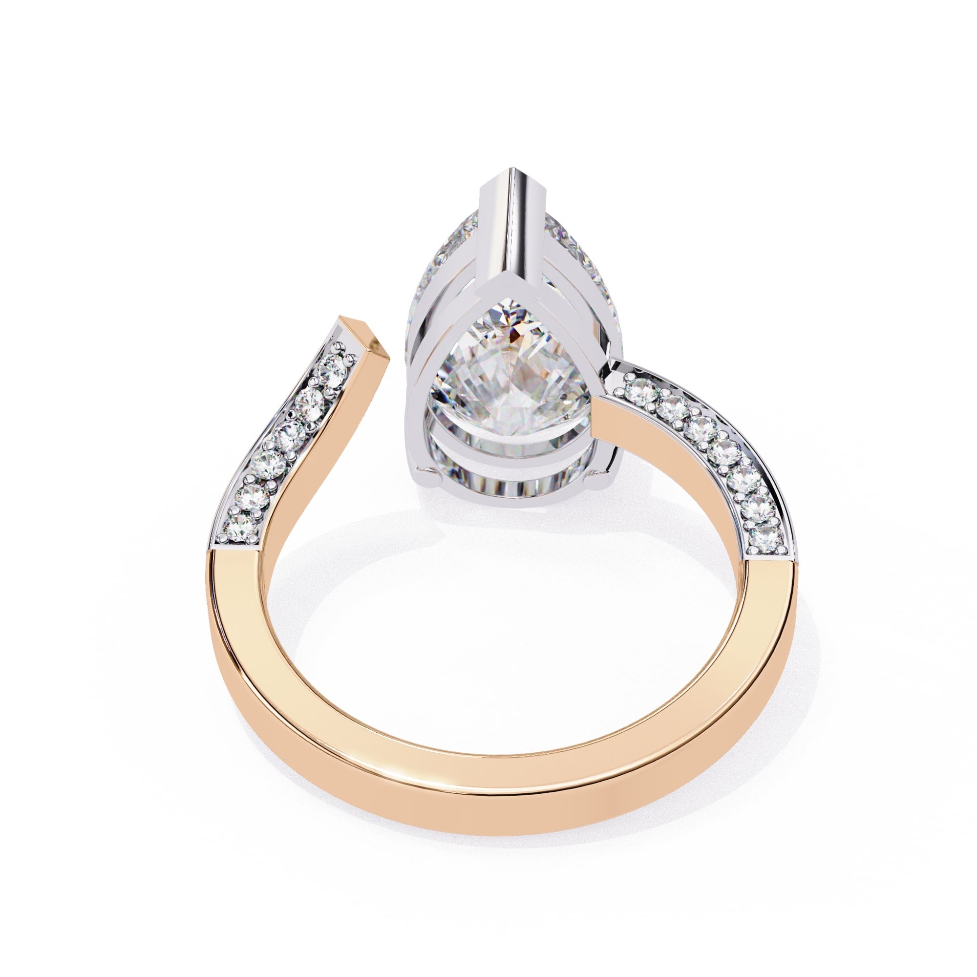 Elegant Side Stone Brilliance Diamond Ring
