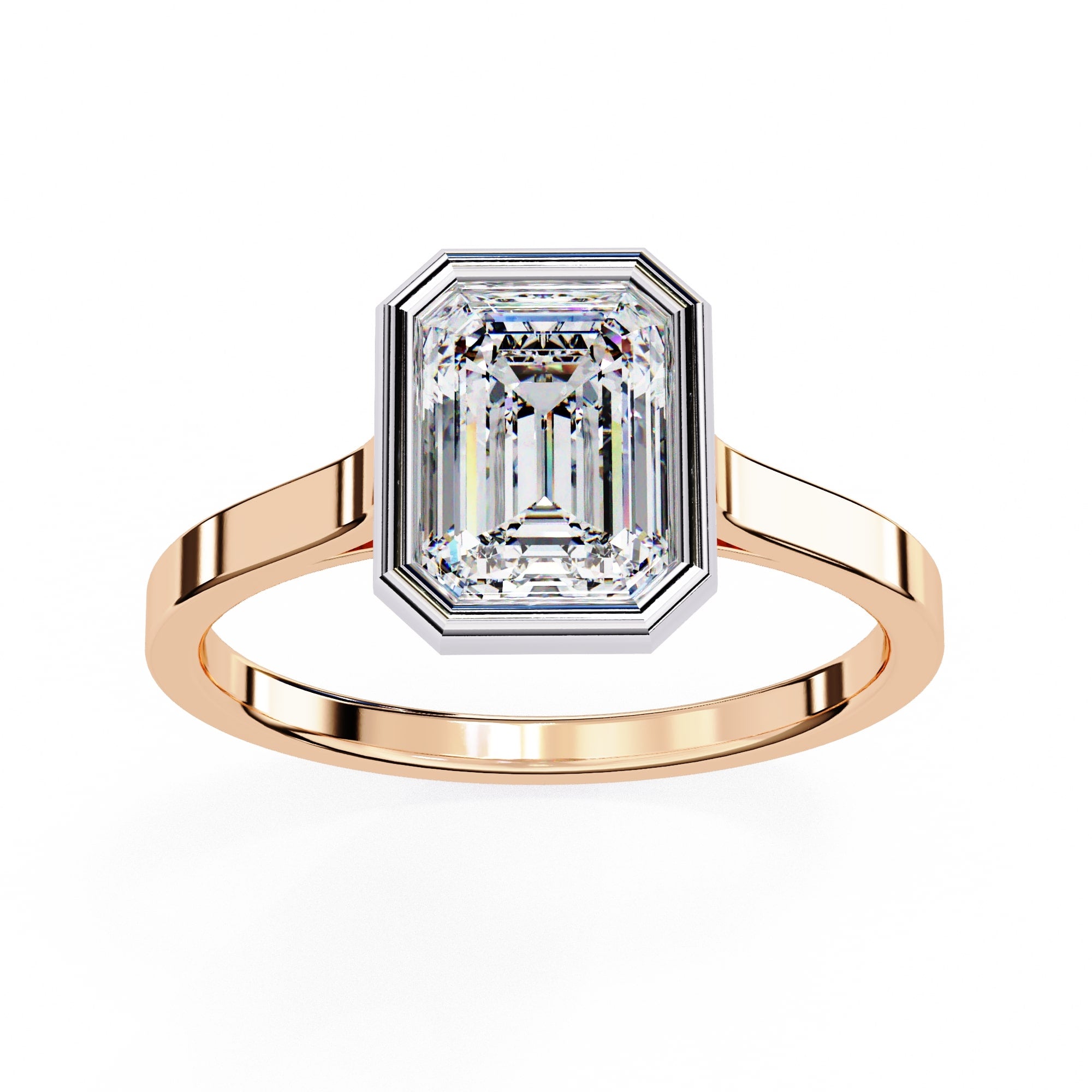 Elegant Central Stone Solitaire Ring