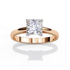 Elegant Solitaire Central Stone Ring