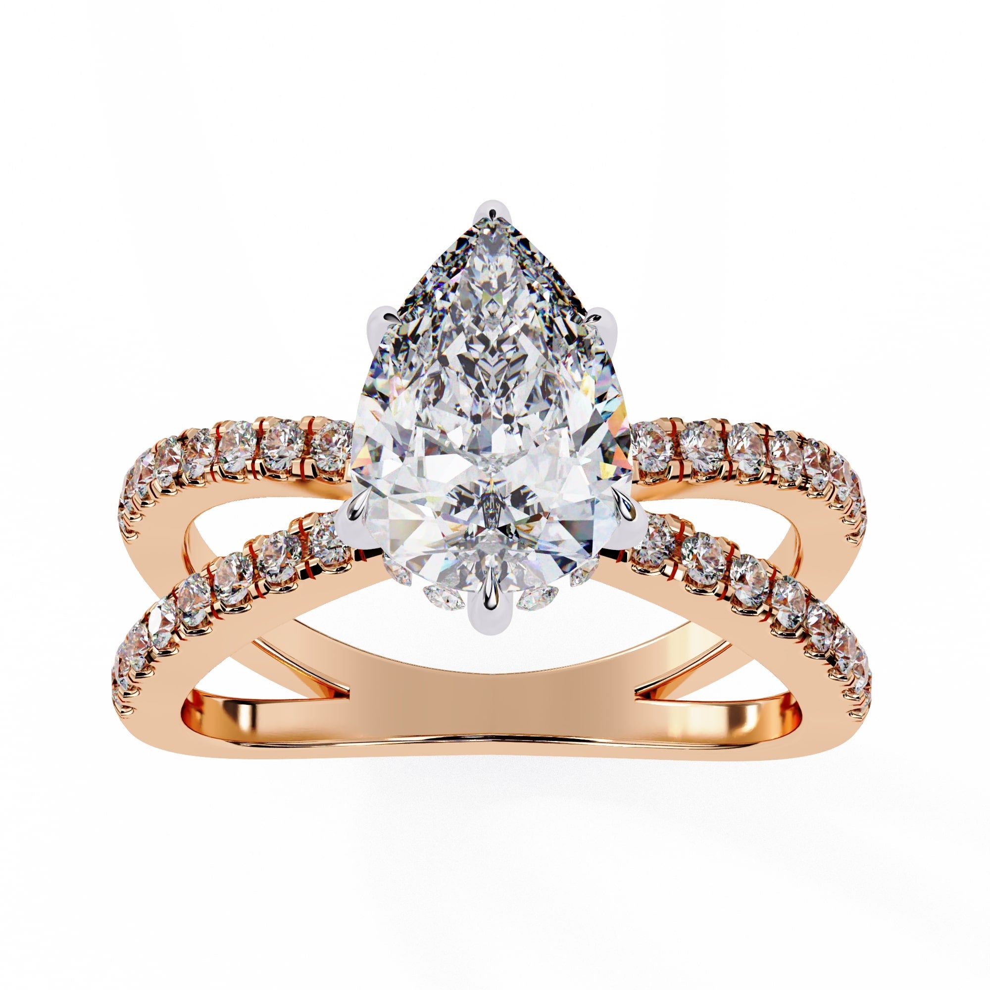 Elegant Brilliance Central Stone Diamond Ring