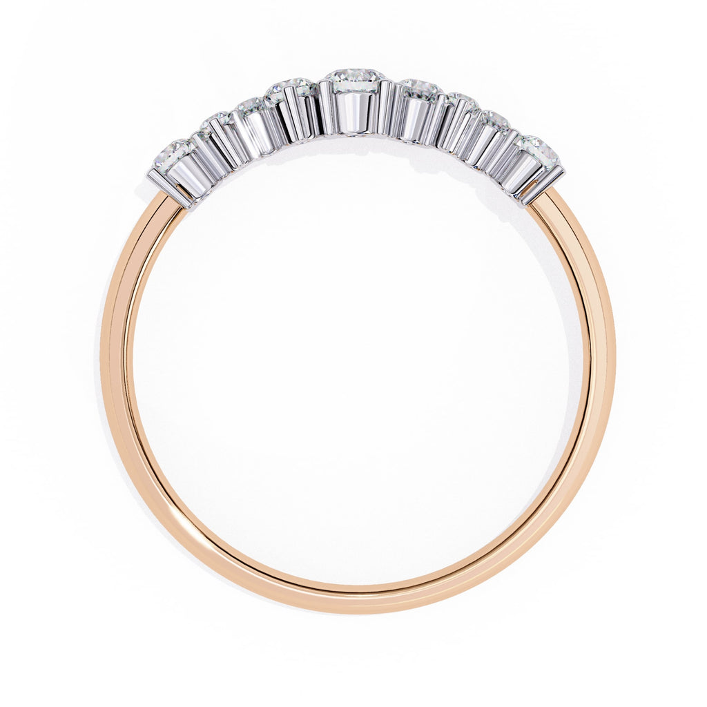 Elegant Diamond Side Stone Brilliance Ring