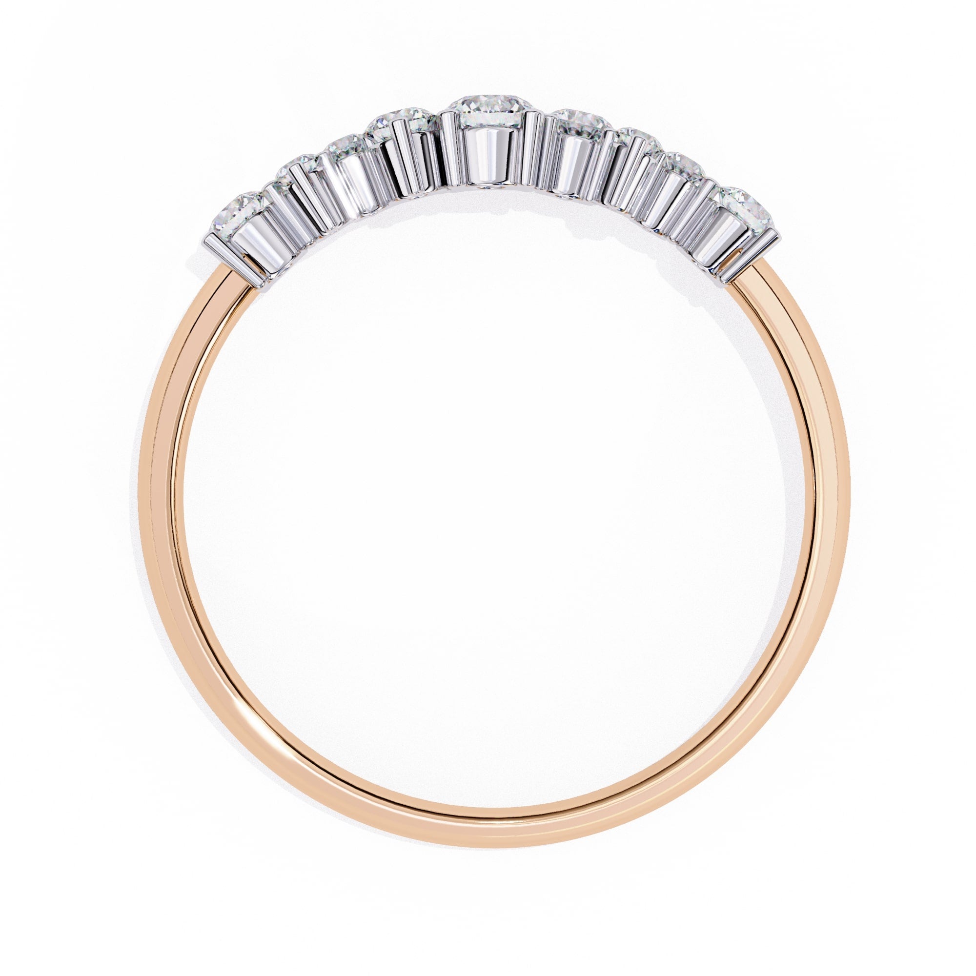 Elegant Diamond Side Stone Brilliance Ring