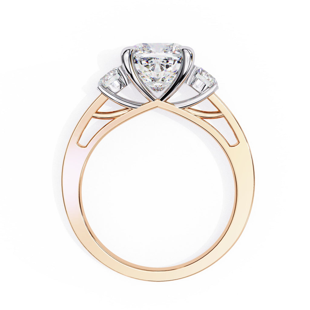 Elegant Diamond Side Stone Brilliance Ring