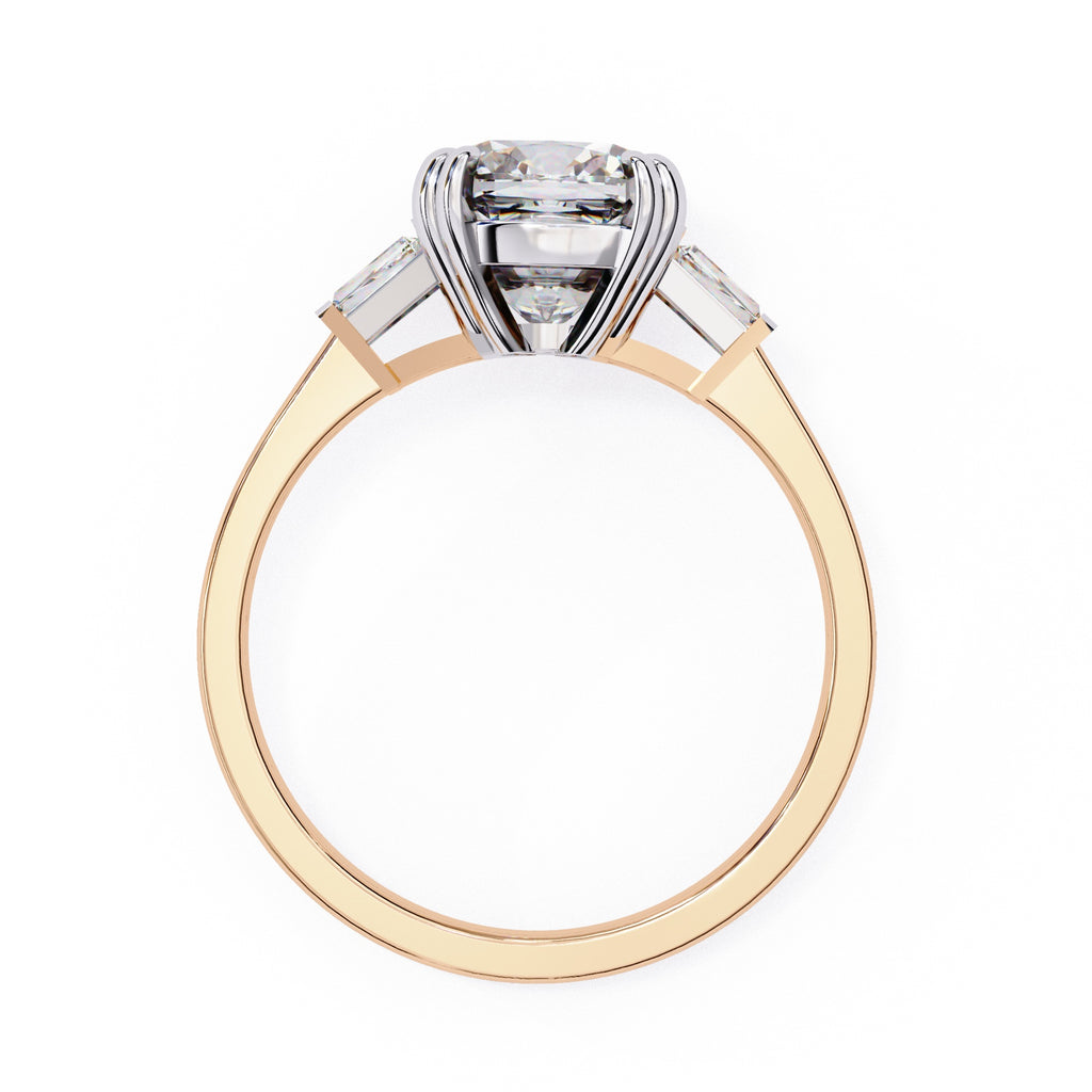 Elegant Central Stone Diamond Ring with Side Accents