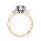 Elegant Central Stone Diamond Ring with Side Accents
