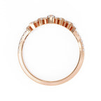 Radiant Diamond Side Stone Eternity Ring