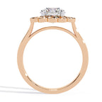 Elegant Central Stone Diamond Ring with Side Brilliance