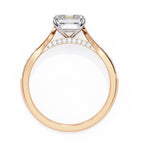 Elegant Central Stone Diamond Side Accent Ring