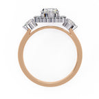 Elegant Diamond Side Stone Brilliance Ring