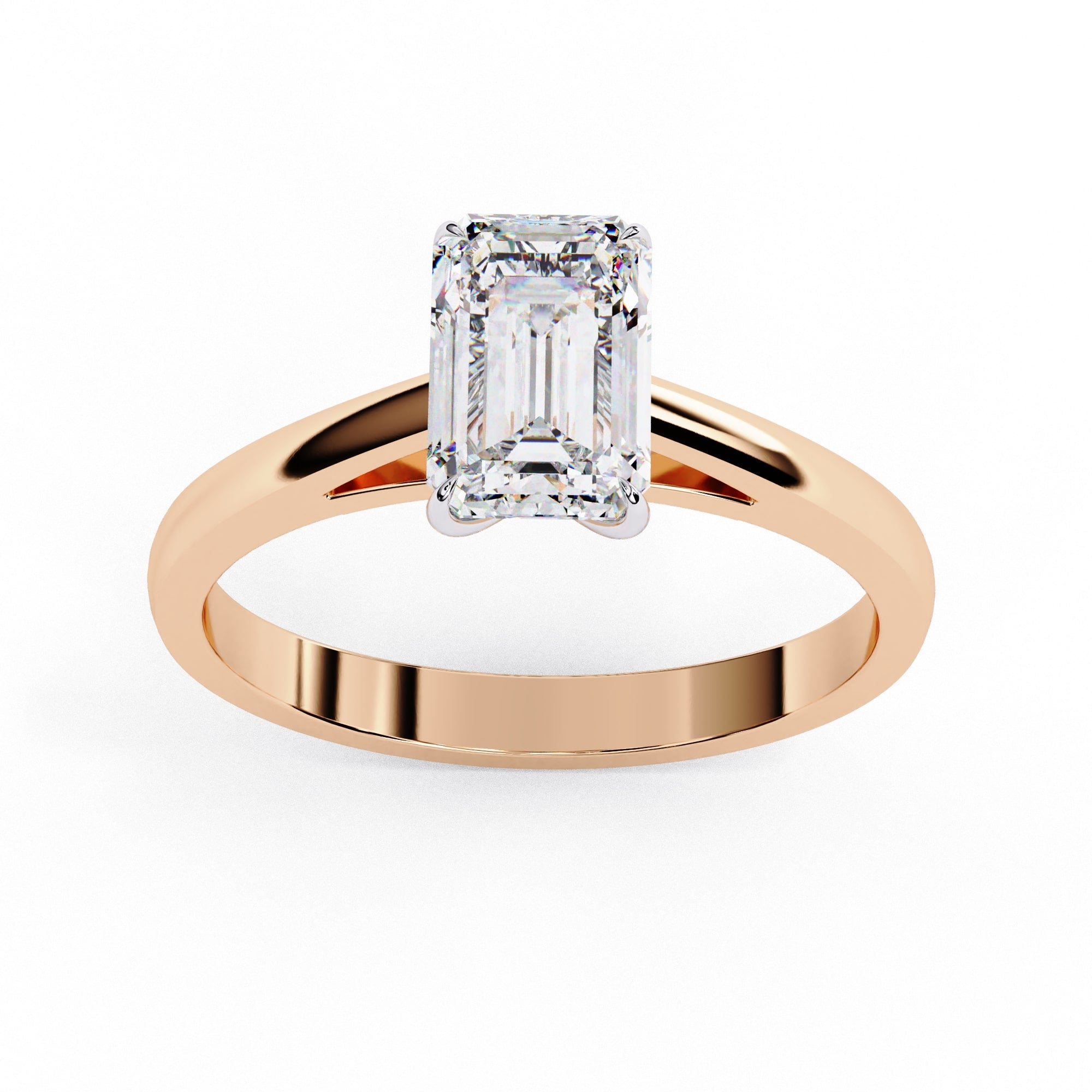 Elegant Solitaire Central Stone Ring