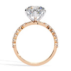 Radiant Central Brilliance Side Stone Ring