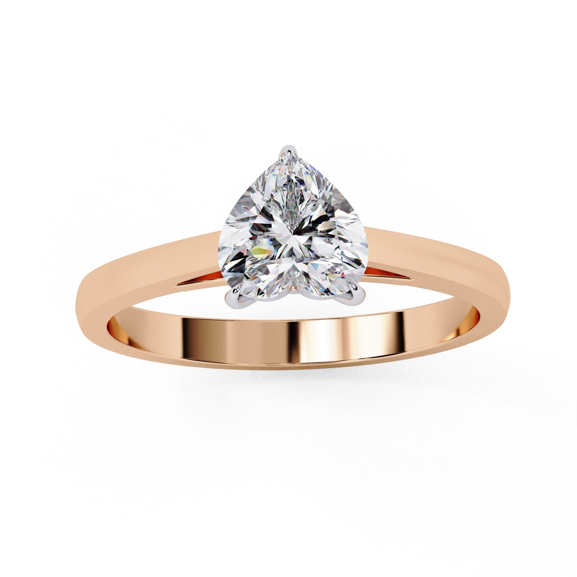 Elegant Solitaire Central Stone Diamond Ring