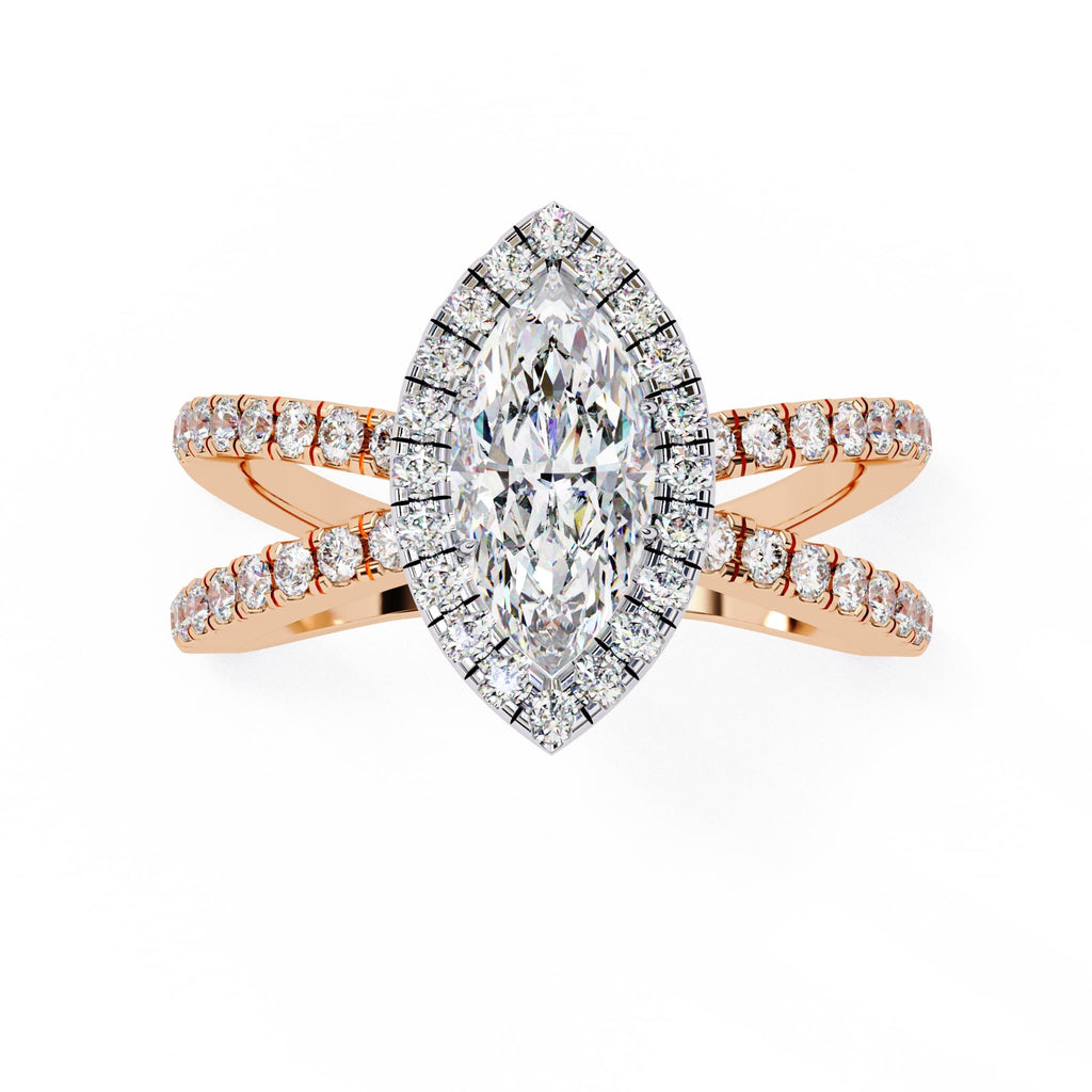 Elegant Diamond Side Stone Brilliance Ring