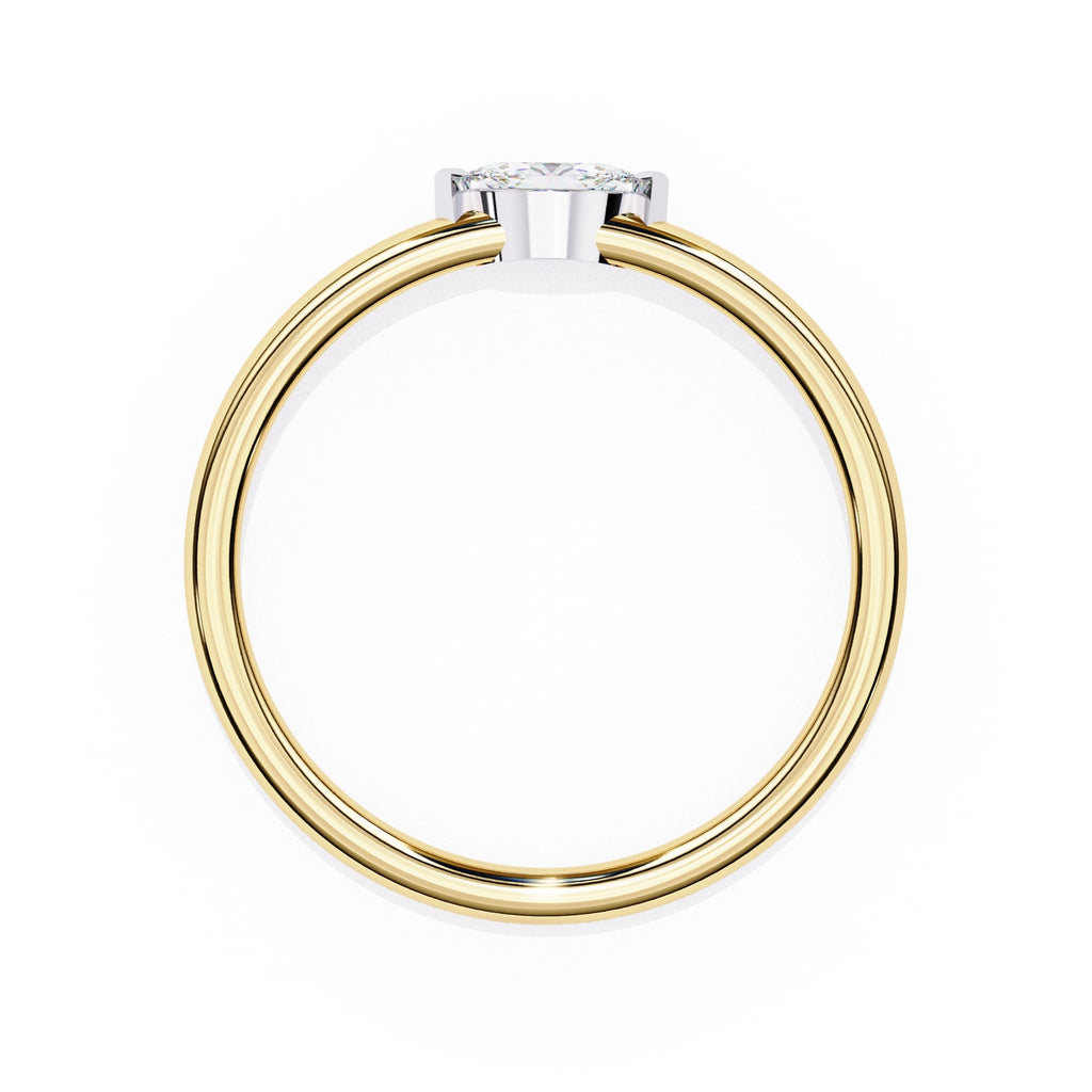 Radiant Solitaire Central Stone Ring