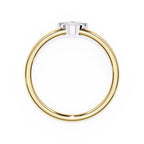 Radiant Solitaire Central Stone Ring