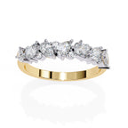 Elegant Diamond Side Stone Brilliance Ring
