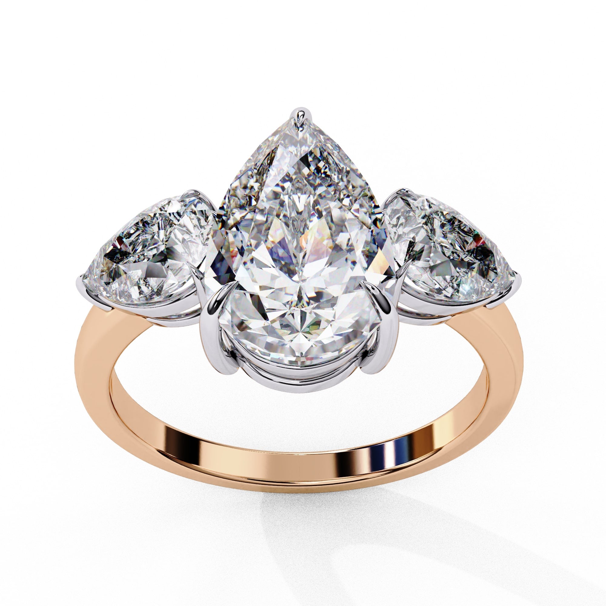 Radiant Multi-Stone Central Cluster Ring