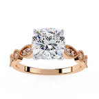 Elegant Diamond Central Stone Ring with Brilliant Side Accents