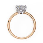 Elegant Central Stone Diamond Ring with Side Accents