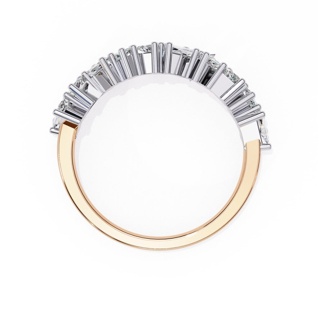 Sparkling Side Stone Diamond Eternity Ring