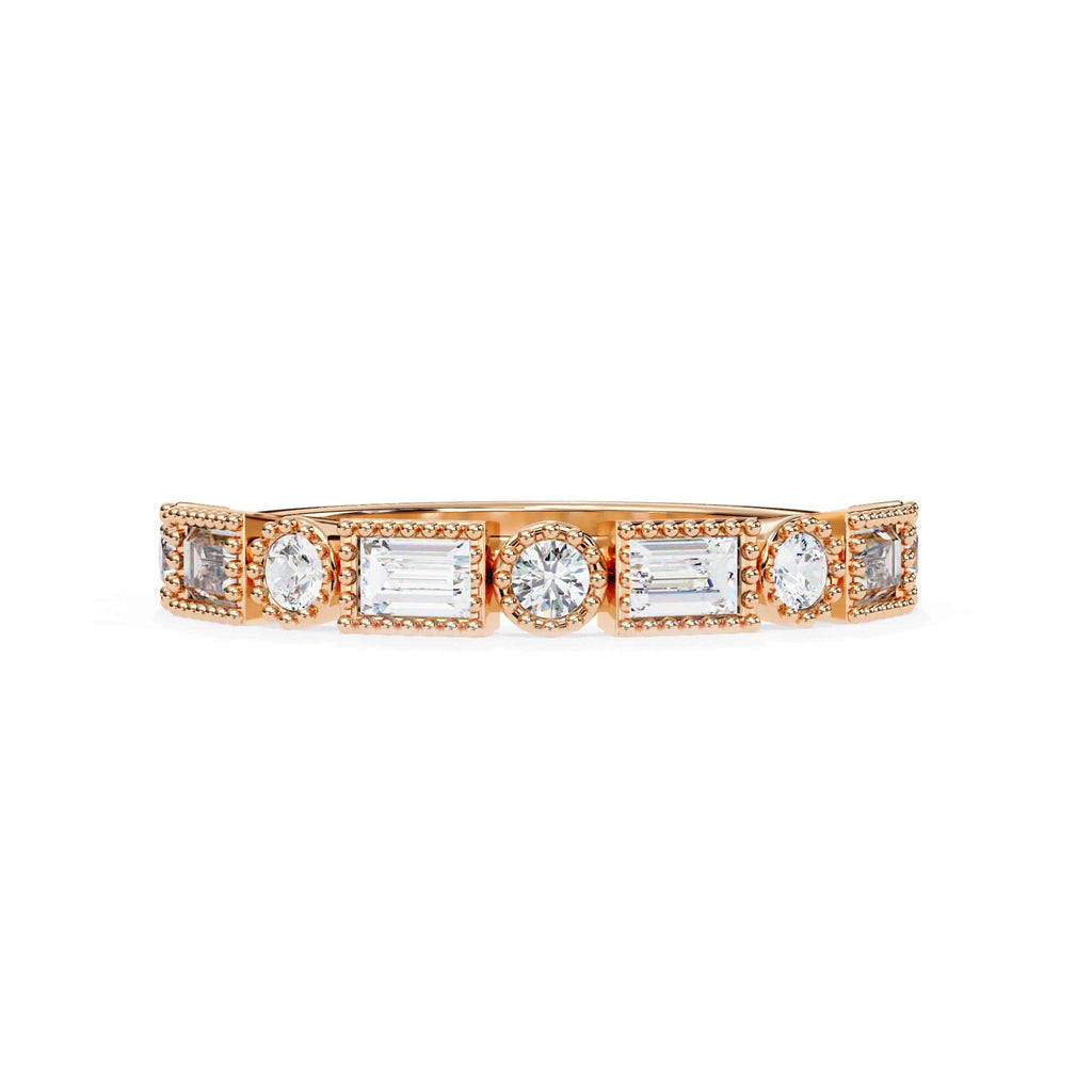 Elegant Diamond Side Stone Brilliance Ring