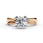 Elegant Solitaire Central Stone Ring