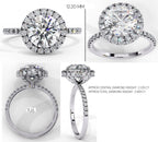 Elegant Diamond Central Stone Brilliance Ring