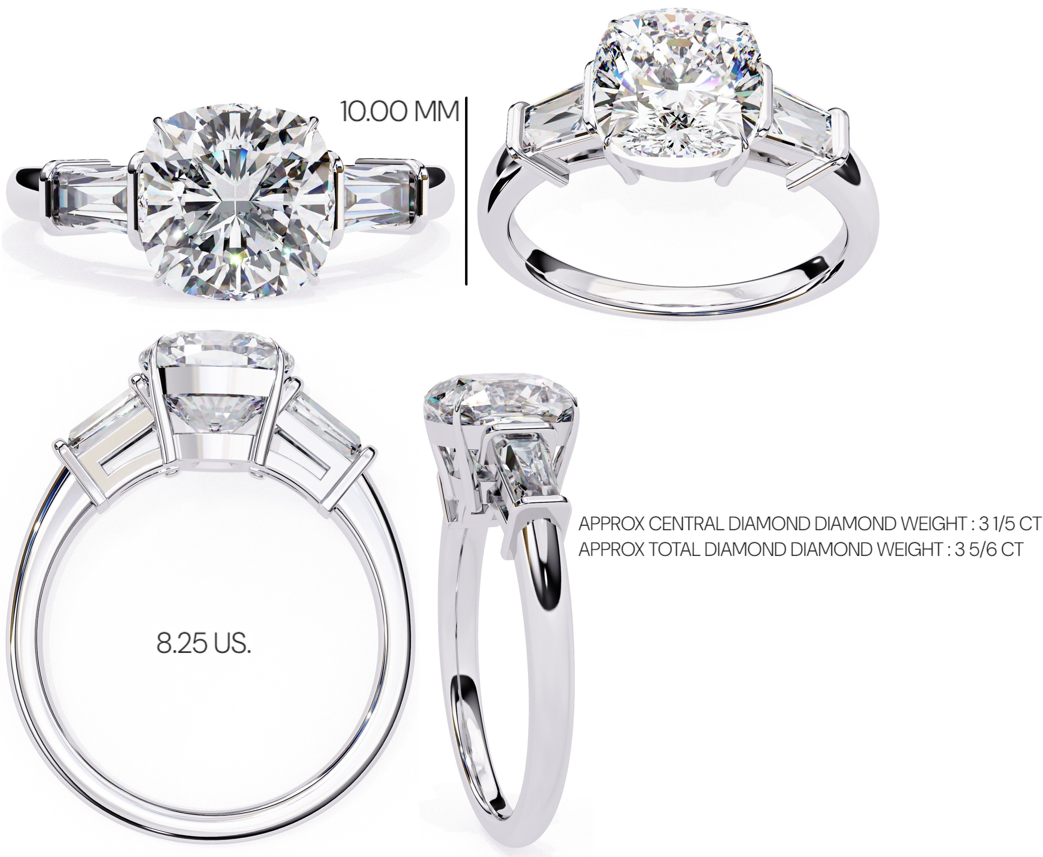 Elegant Solitaire Central Stone Brilliance Ring