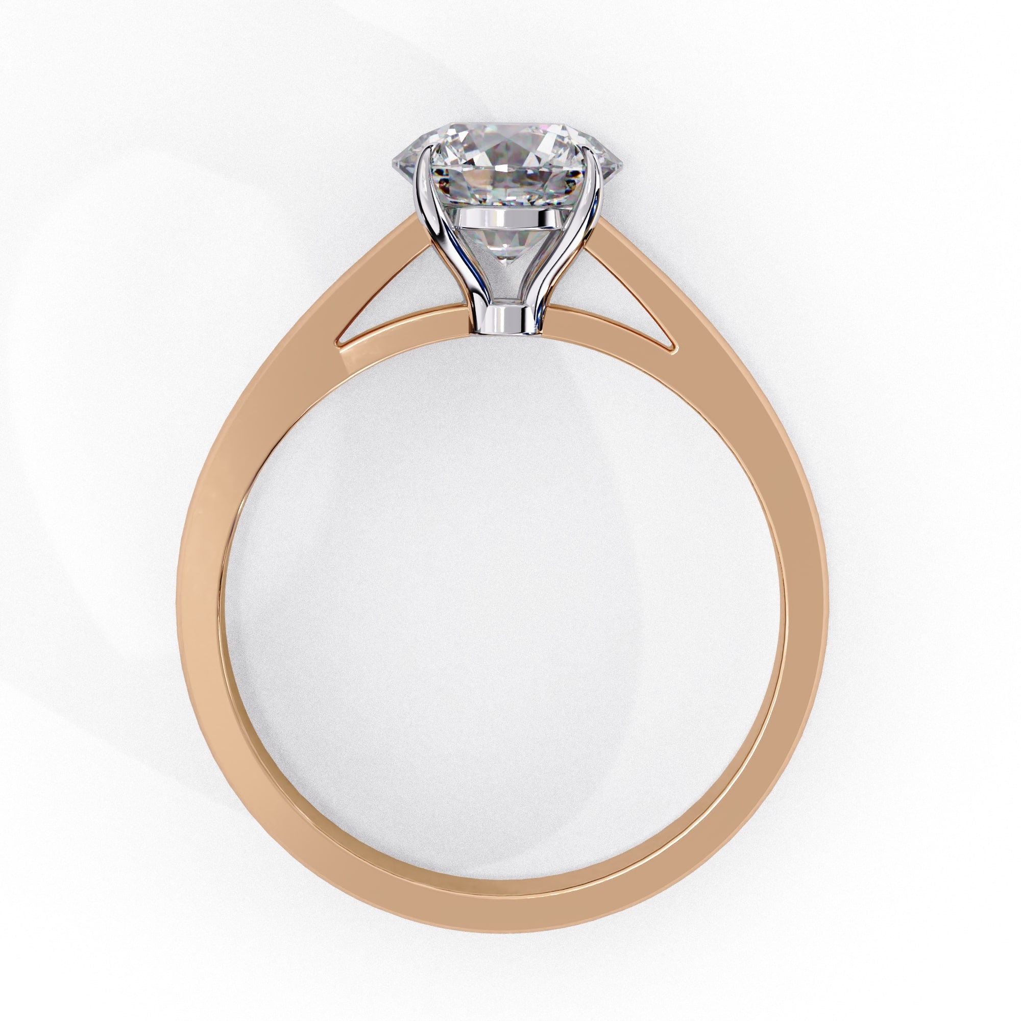Elegant Solitaire Central Stone Ring