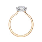 Elegant Central Stone Diamond Ring with Radiant Side Accents