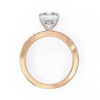 Elegant Central Stone Diamond Ring with Radiant Side Accents