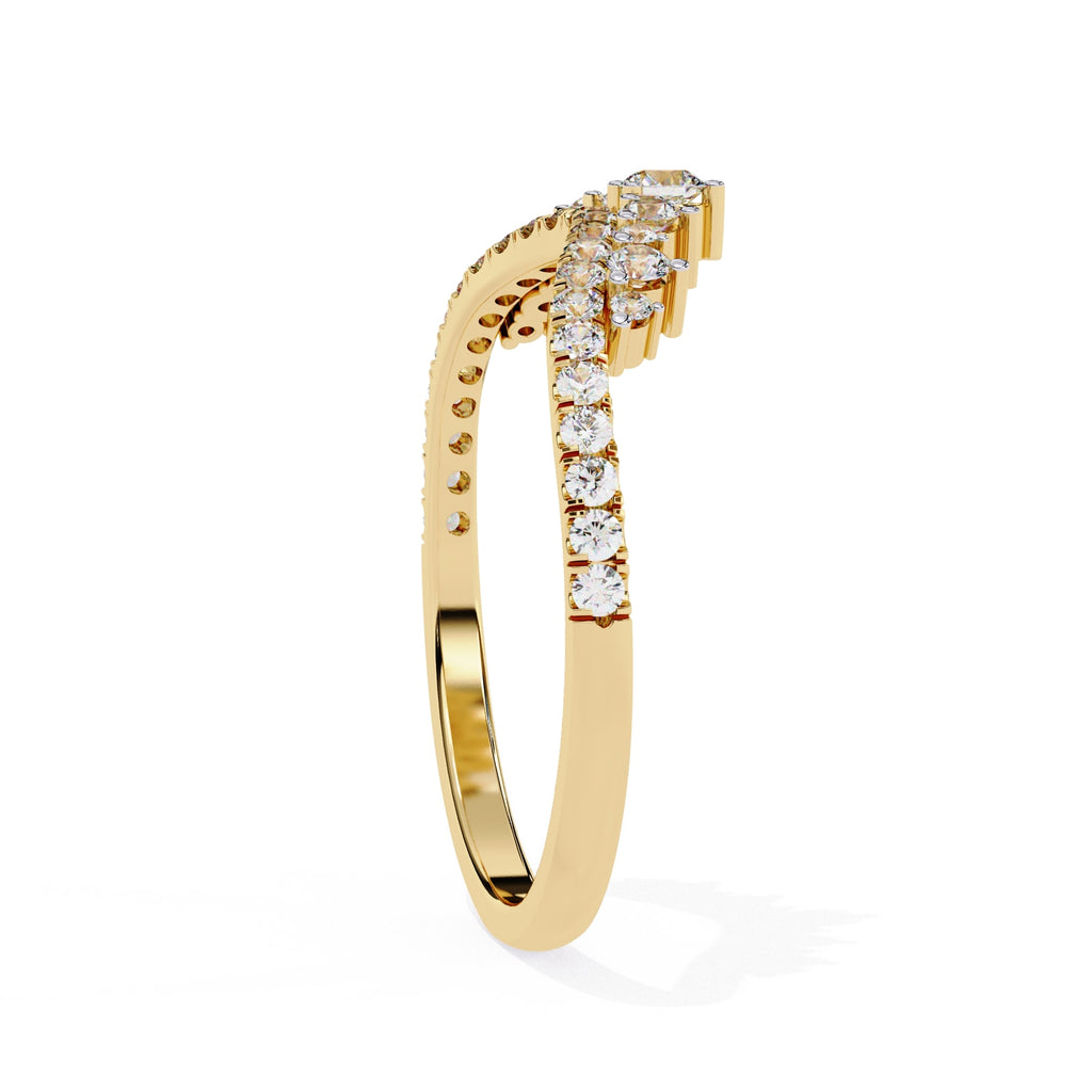Radiant Diamond Side Stone Eternity Ring