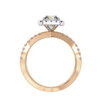 Elegant Diamond Central Stone Ring with Side Accents