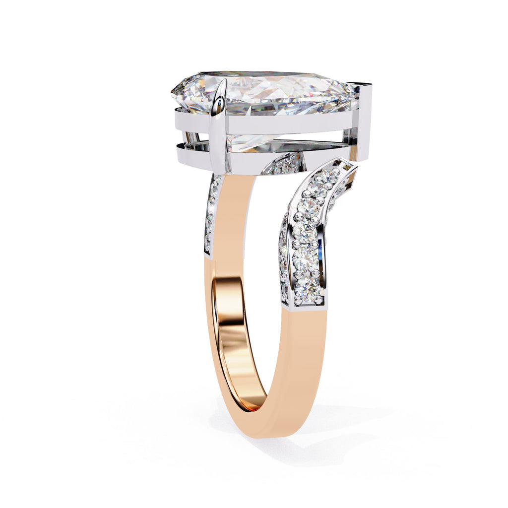 Elegant Side Stone Brilliance Diamond Ring