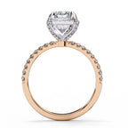 Elegant Central Stone Diamond Halo Ring