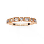 Elegant Diamond Side Stone Brilliance Ring