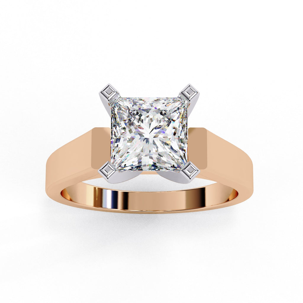 Elegant Central Stone Solitaire Ring