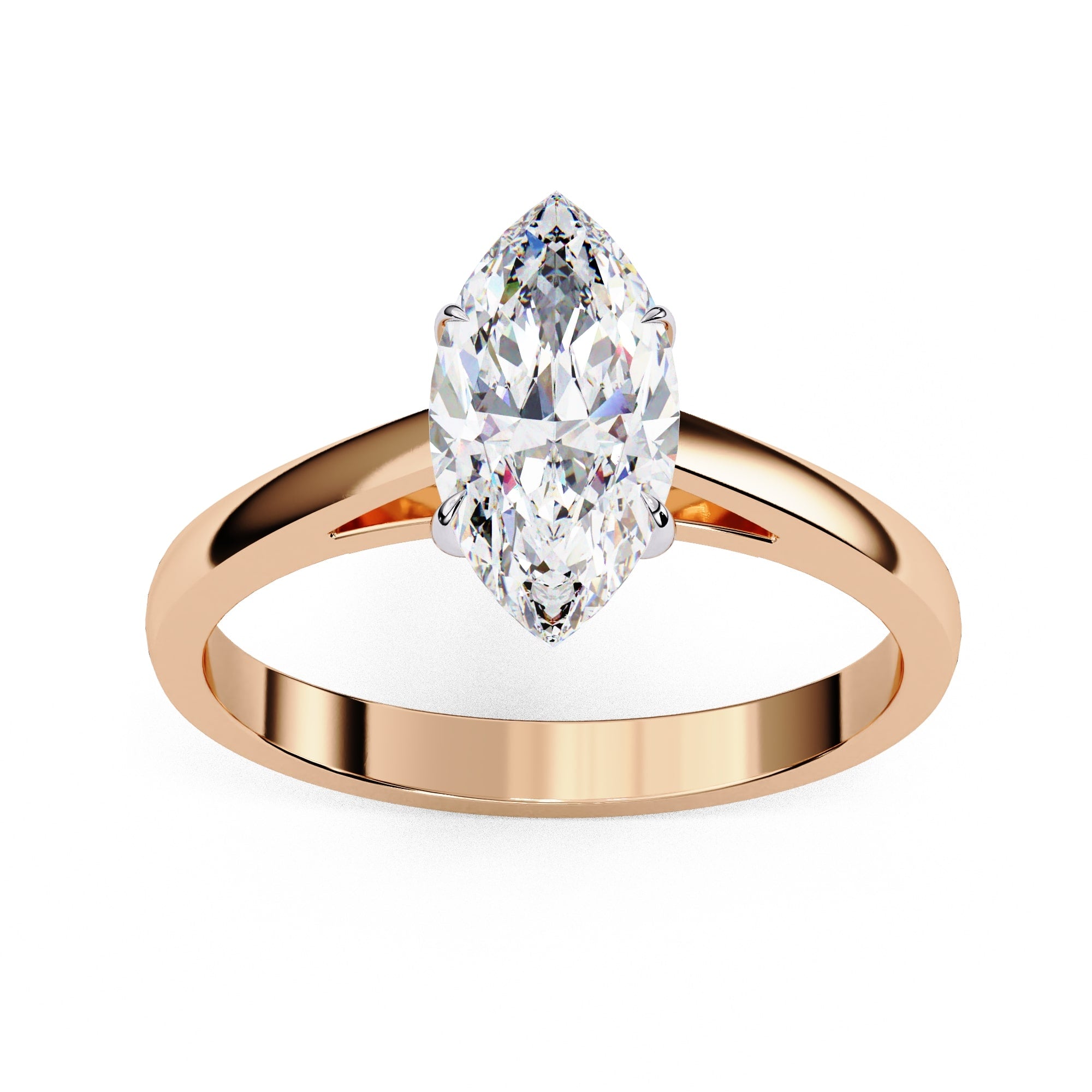 Elegant Central Stone Solitaire Ring