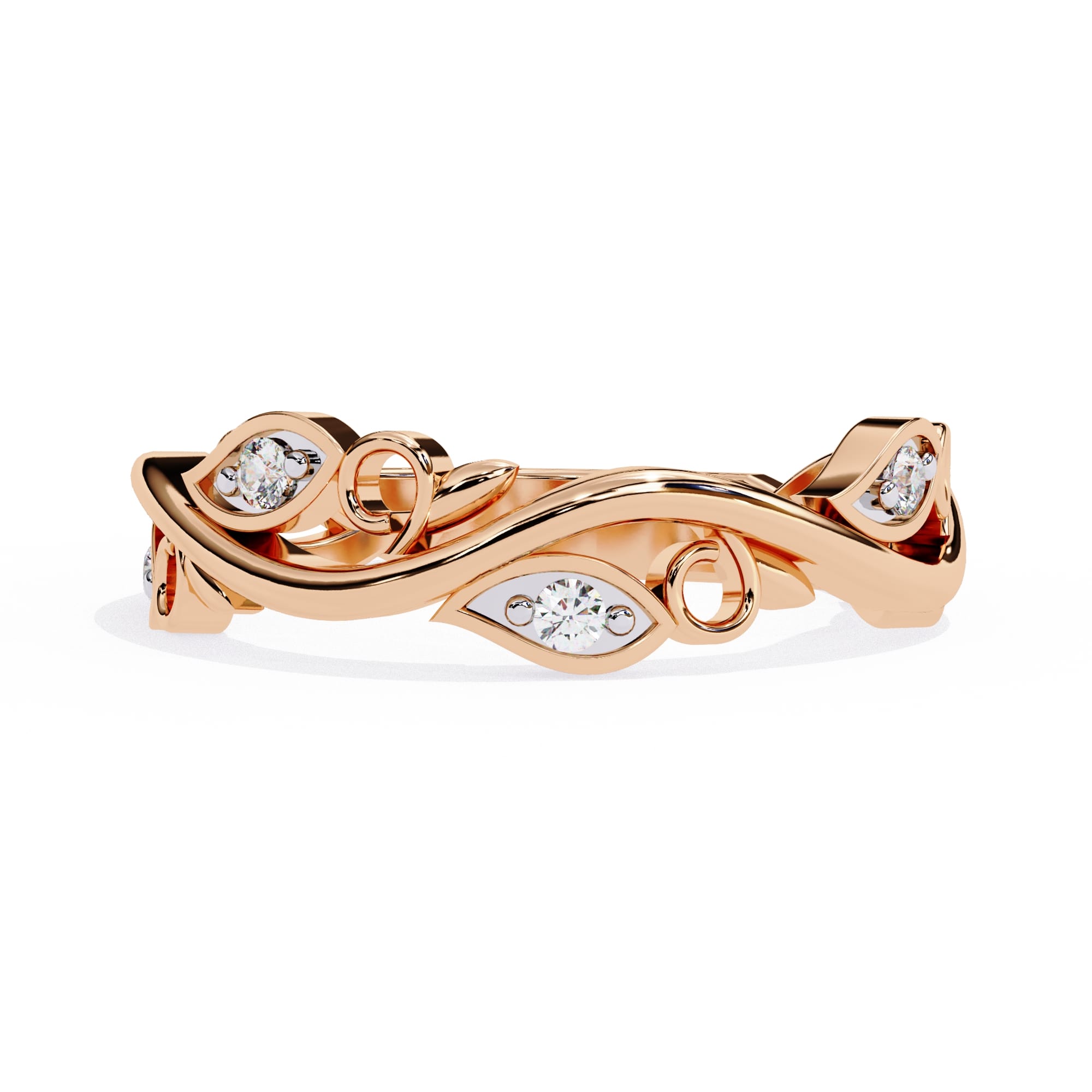 Elegant Diamond Side Stone Brilliance Ring