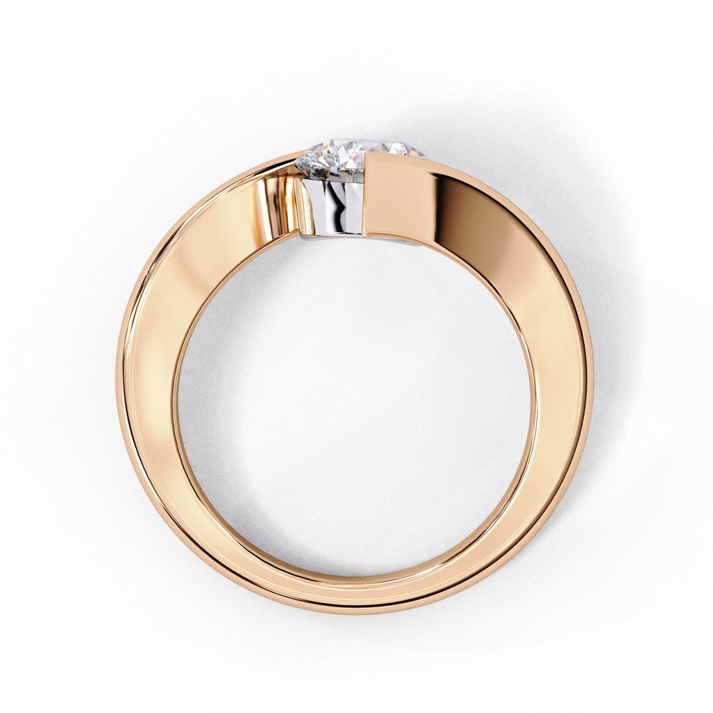 Brilliant Solitaire Diamond Engagement Ring with Timeless Central Stone Setting