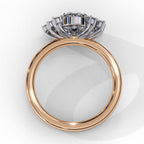 Elegant Central Stone Diamond Ring with Side Accents