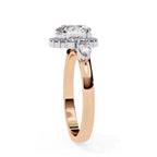 Elegant Diamond Side Stone Brilliance Ring