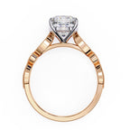 Elegant Diamond Central Stone Ring with Brilliant Side Accents
