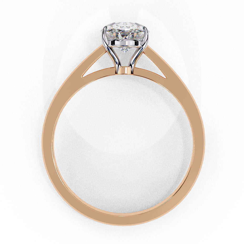 Elegant Solitaire Central Stone Ring