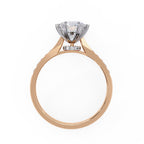 Elegant Central Stone Diamond Ring with Radiant Side Accents