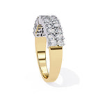 Radiant Diamond Side Stone Eternity Ring