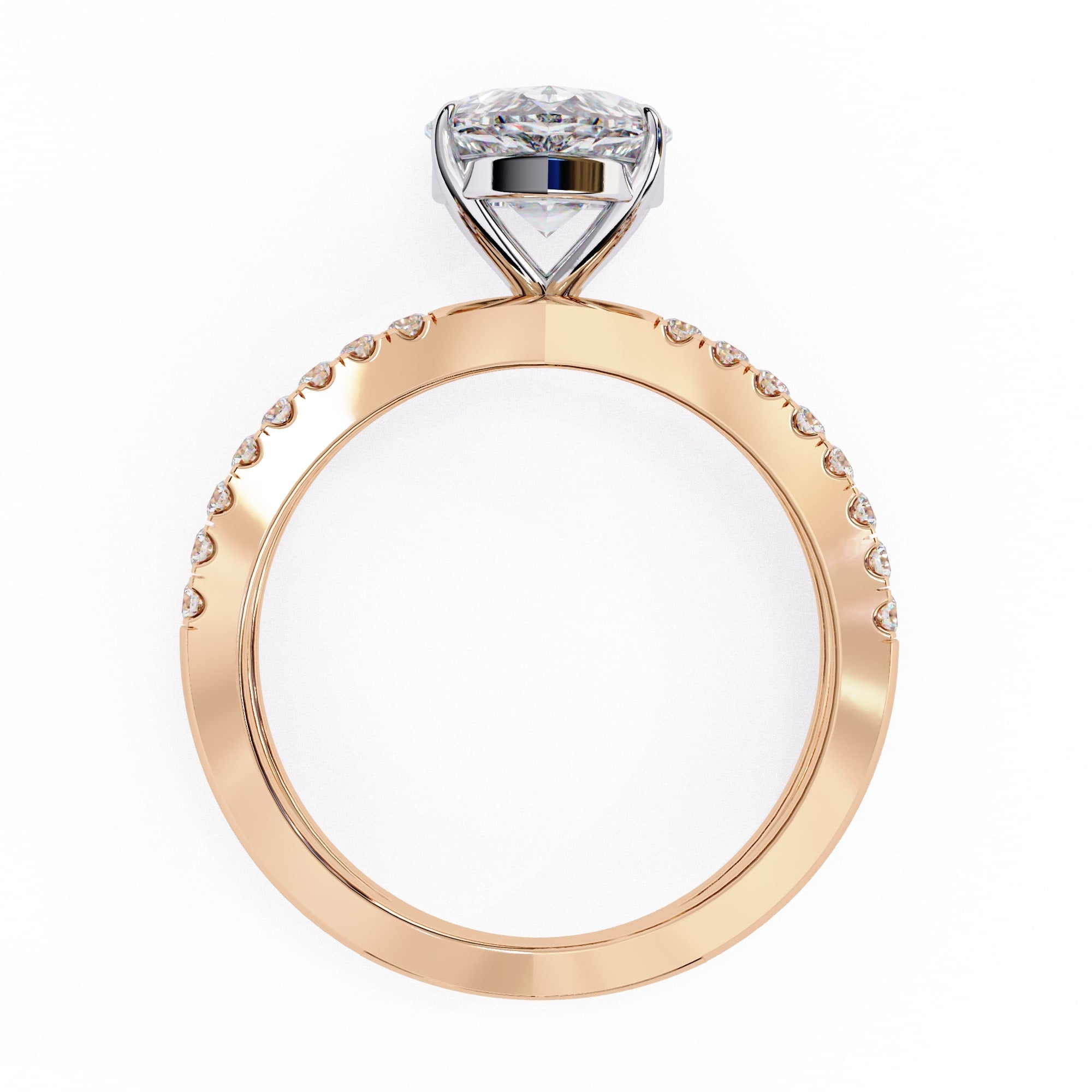 Elegant Brilliance Central Stone Diamond Ring