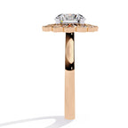 Elegant Central Stone Diamond Ring with Side Brilliance