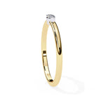 Radiant Solitaire Central Stone Ring
