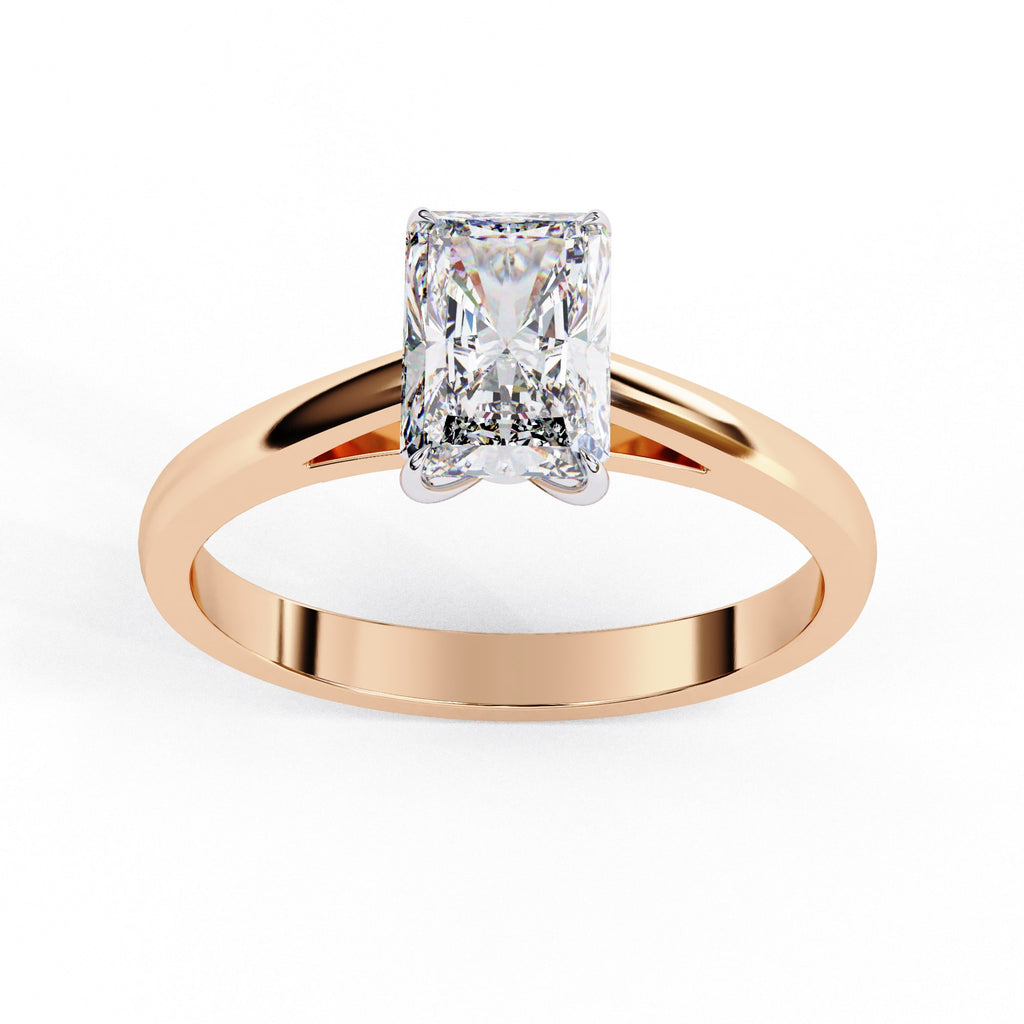 Elegant Central Stone Solitaire Ring